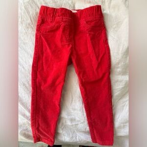 Mini Boden Red Girls Cords